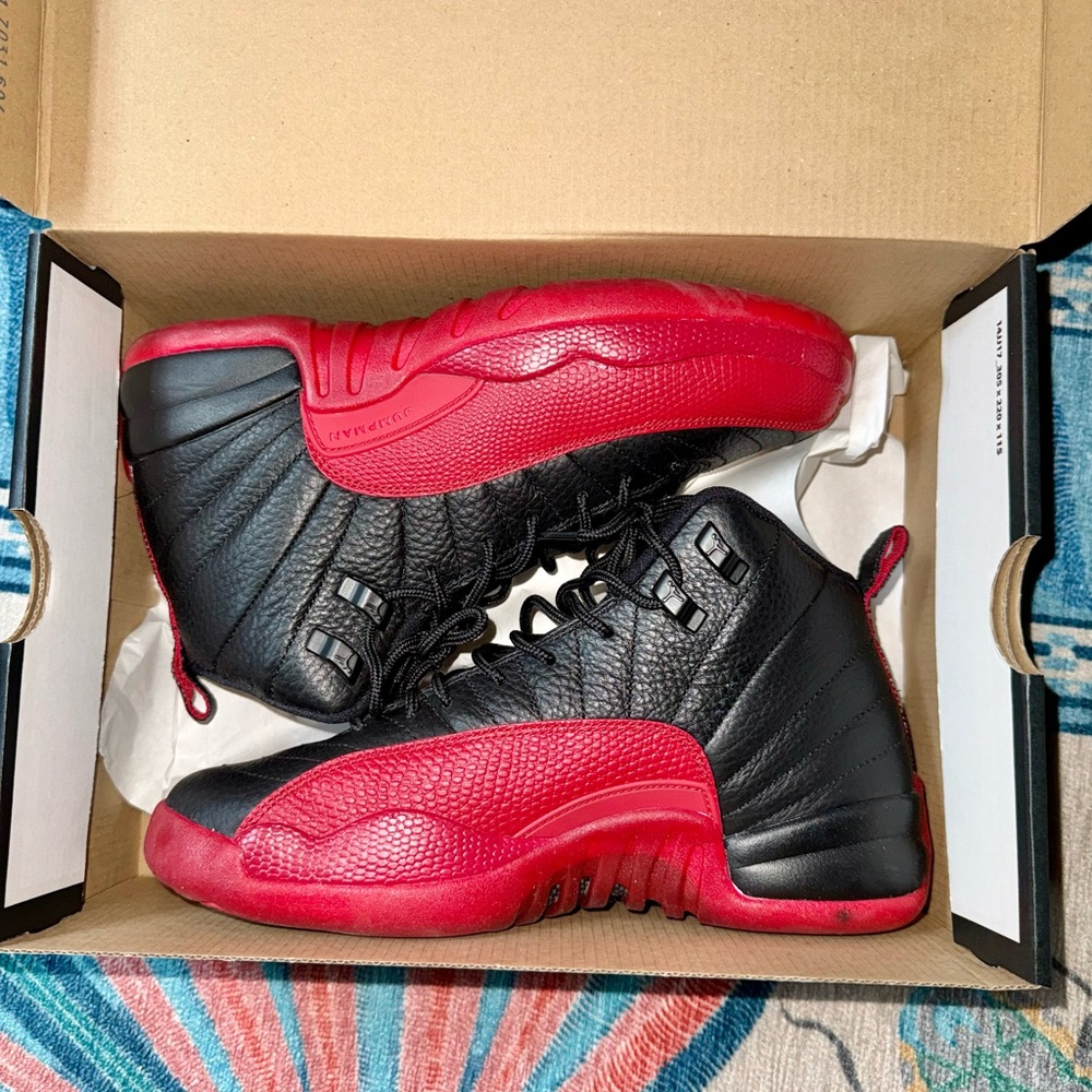 Jordan Black Sneakers with Red Jumpman